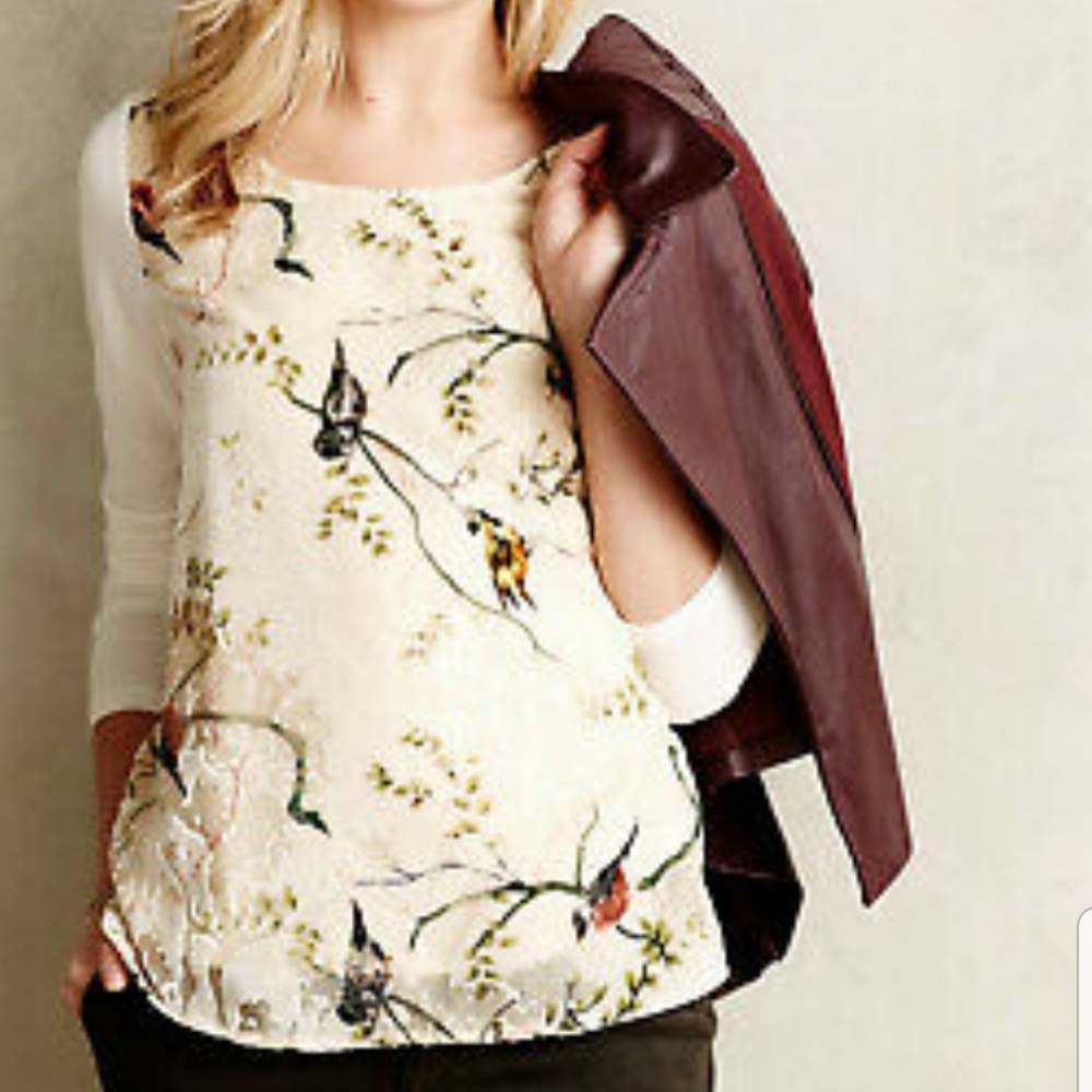 Anthropologie Deletta Burnout Longsleeve T